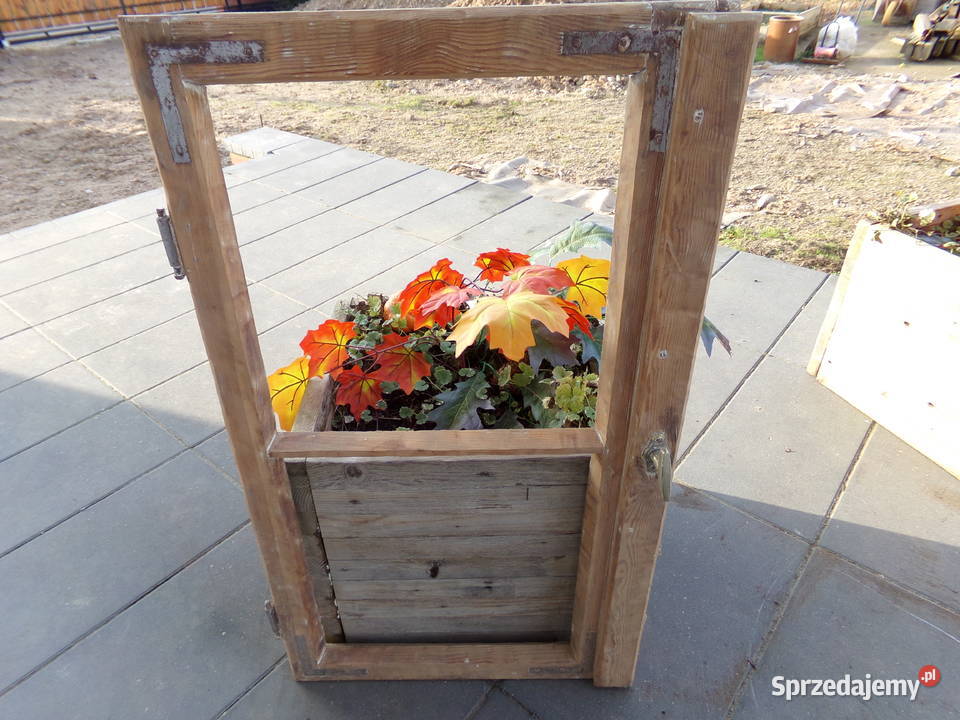 Stare okno rama okienna retro loft lustro Ełk