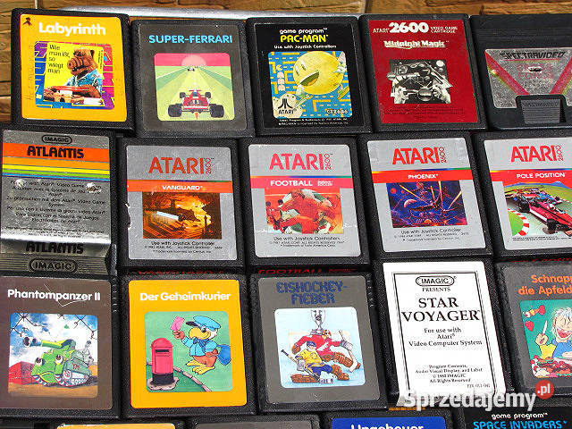 Kartridże z grami do konsoli Atari 2600 różne Łódź
