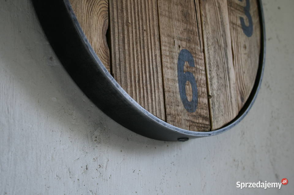 Zegar wiszący rustykalny loft industrialny ścienny Mielec sprzedam