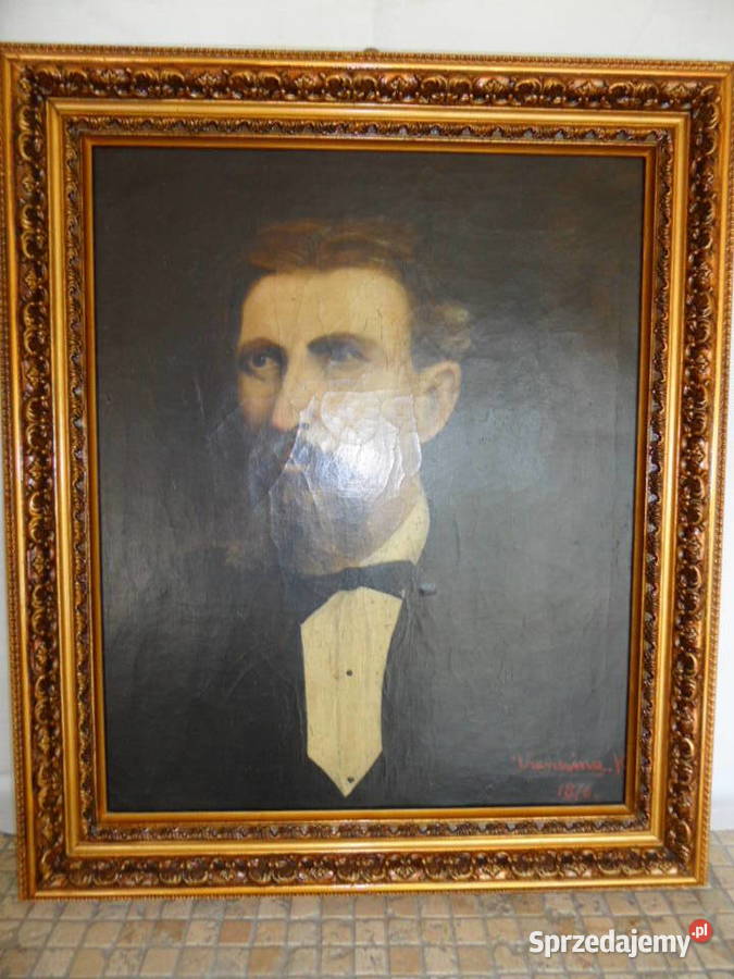 Stary obraz 19 wiek 1870