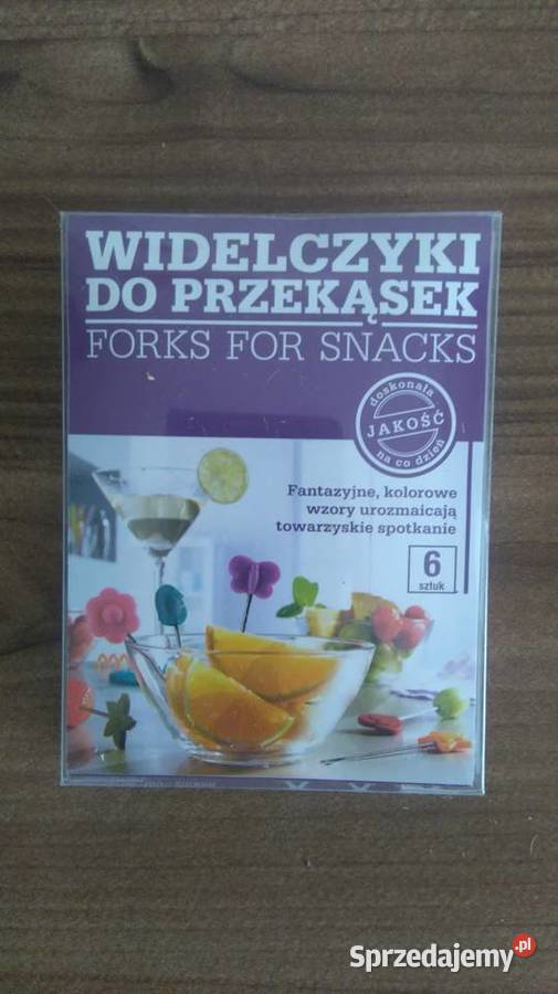 Widelczyki do przekąsek 6 sztuk Motyk Kwiatek mazowieckie Warszawa