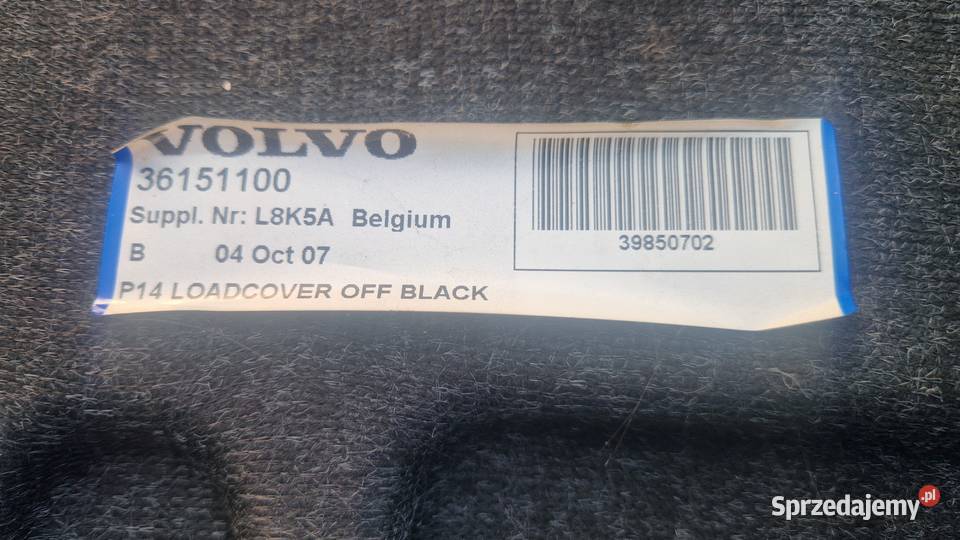 Półka zabudowa twarda roleta bagażnika Volvo C30 osobowe śląskie Woźniki