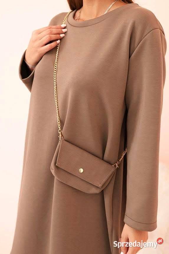 Sukienka damska wiskozowa Plus Size z torebką na Rozmiar uniwersalny Spódnice i sukienki Leszno