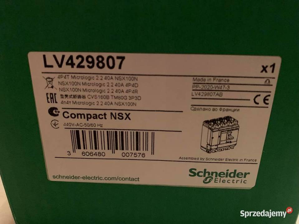 Schneider Electric NSX100N Micrologic 22 40A 4p Warszawa