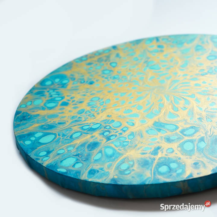 Okrągły obraz Serce Oceanu średnica 40 acrylic Obrazki i obrazy Warszawa