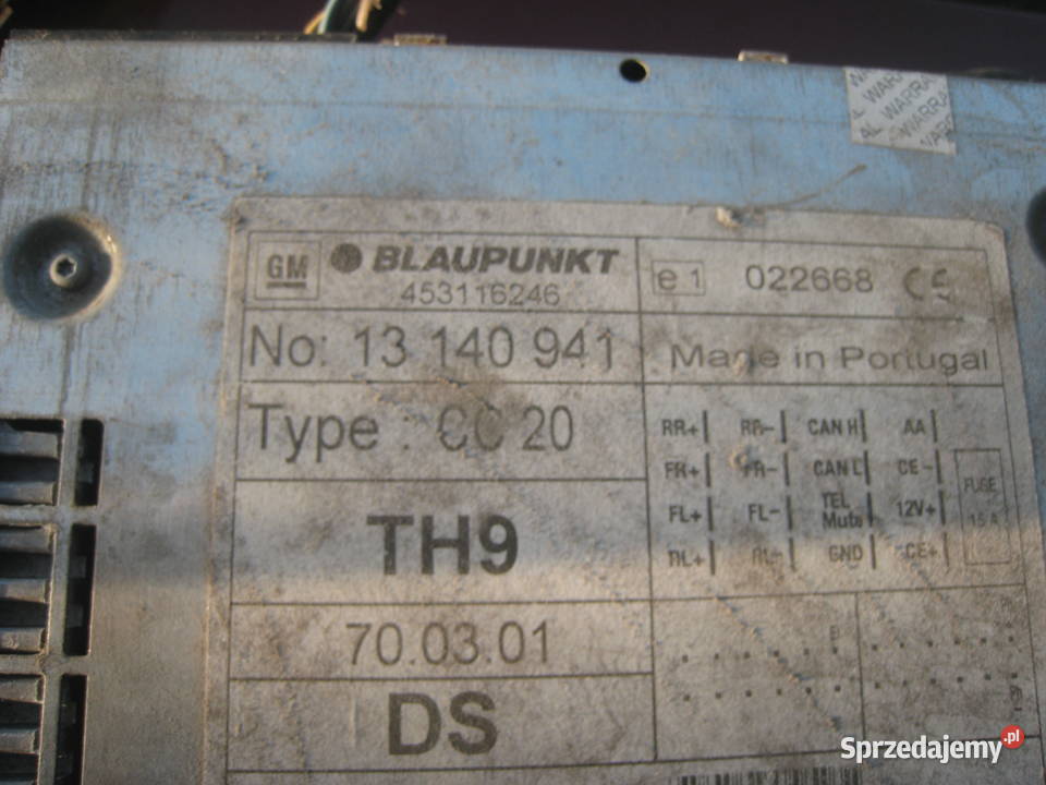 Radioodtwarzacz Opel Blaupunkt CC20 Corsa combo Kraków