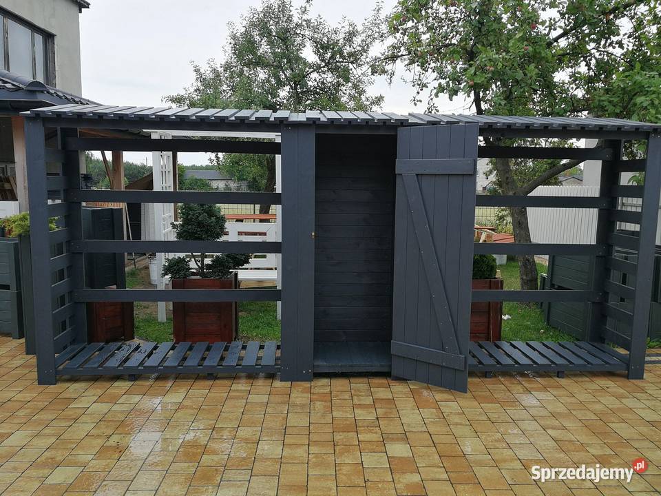 DREWUTNIA DREWNIANA PODWÓJNA z DOMKIEM Katowice