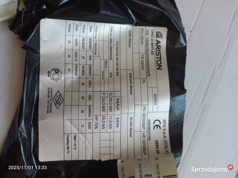 Ariston UNO płyta główna panel sterowania Kielce sprzedam