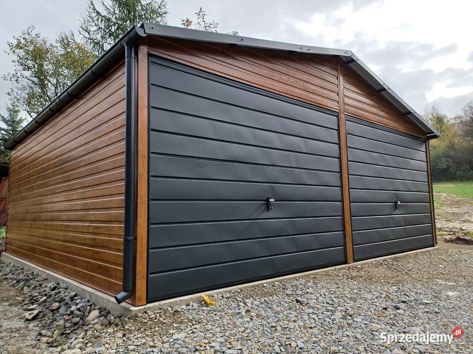GRAFITOWY Garaż Blaszany 6x6 Garaże Blaszane Gdańsk