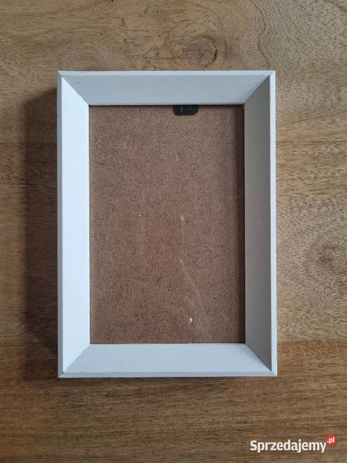 Biała drewniana ramka Ramki i ramy Warszawa