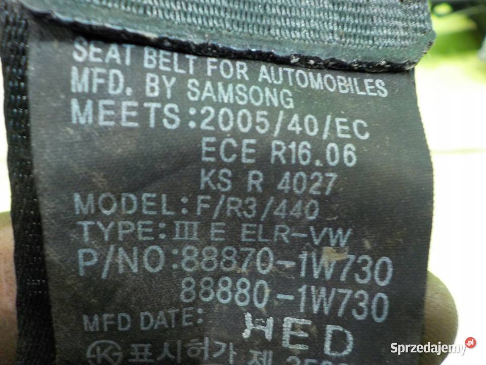 KIA RIO III 125 B 14r HB 5D pas bezpieczenstwa Suków