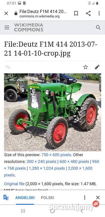 Deutz F1M414 Ciągniki Krotoszyn