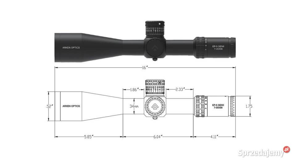LUNETA PCP Arken EP5 GenII 735x56 Rifle Scope sprzedam