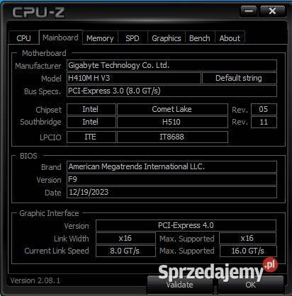 Komputer do gier I5 10400F Gigabyte RX5700XT8GB Pabianice
