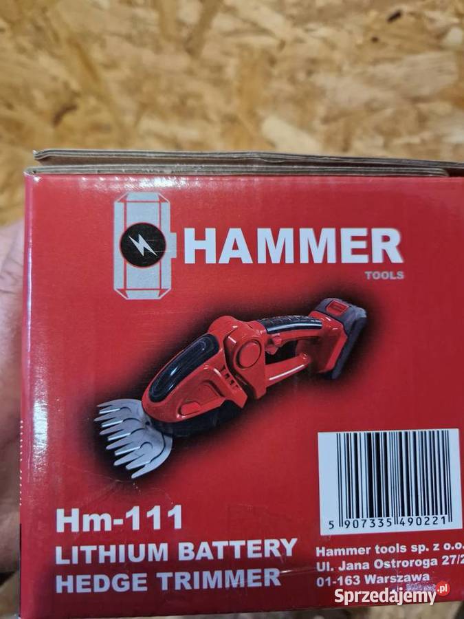 Akumulatorowe nożyce Hammer HM111 2in1 to lekkie