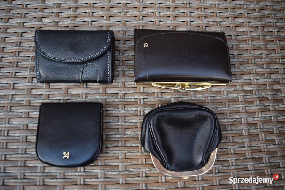 Portfele Skórzane Różne 4 Sztuki Okazja Uniseks warmińsko-mazurskie Olsztyn