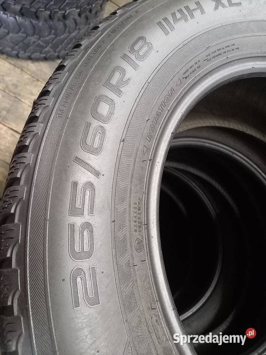 4x Opona używana zimowa 26560R18 NOKIAN 129 podlaskie