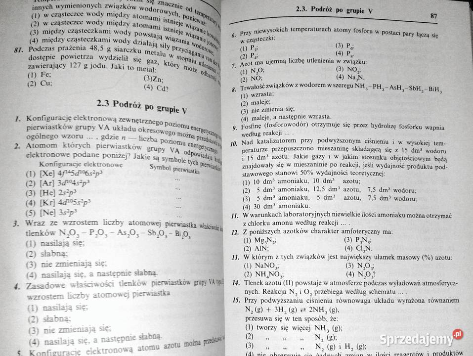 Sprawdż czy znasz chemię Testy egzaminacyjne W Chełm