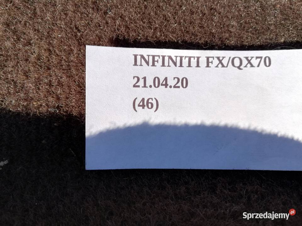 DYWAN WYKŁADZINA WNĘTRZA INFINITI QX70 FX35 FX Nowy Tomyśl