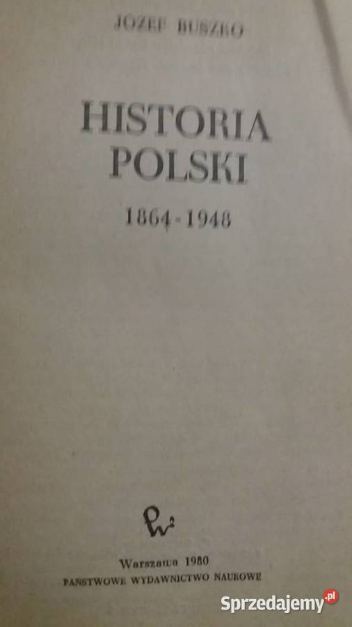 Czterotomowa Historia Polski tom Antykwariat Warszawa