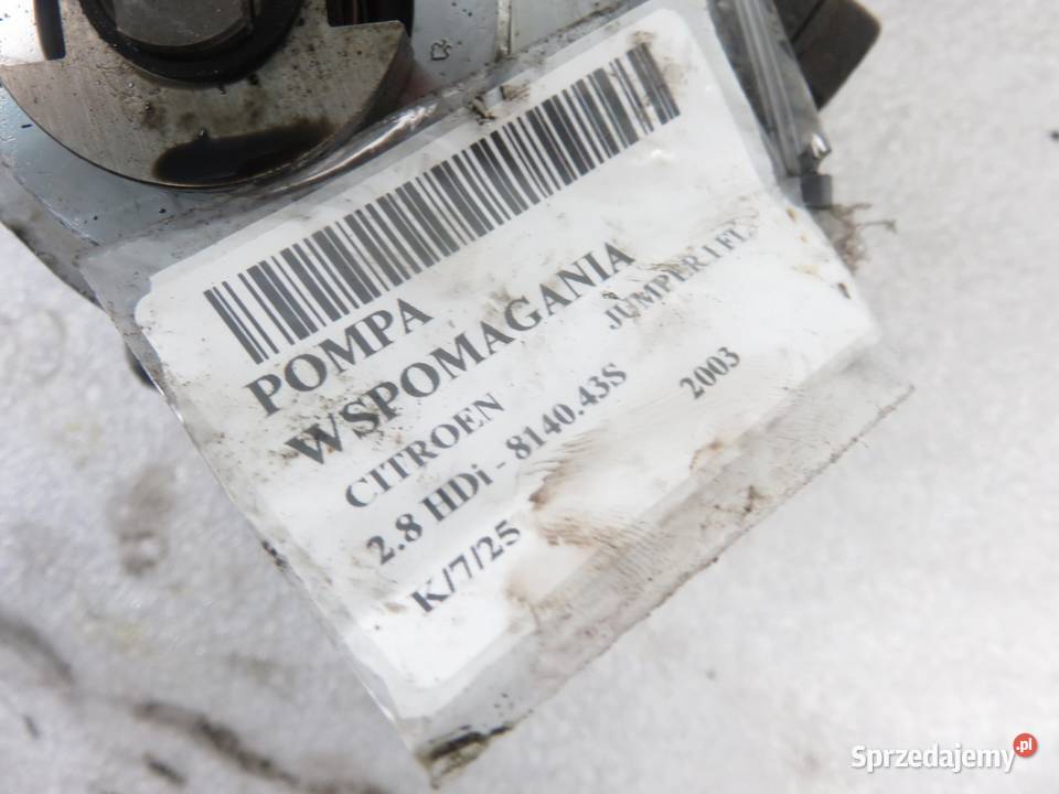 POMPA WSPOMAGANIA FIAT DUCATO 244 28 25 osobowe