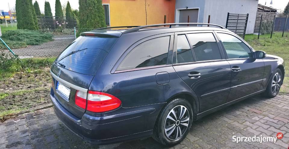 Mercedes E klasa kombi W211 granatowy nieuszkodzony Klasa E Leszno sprzedam