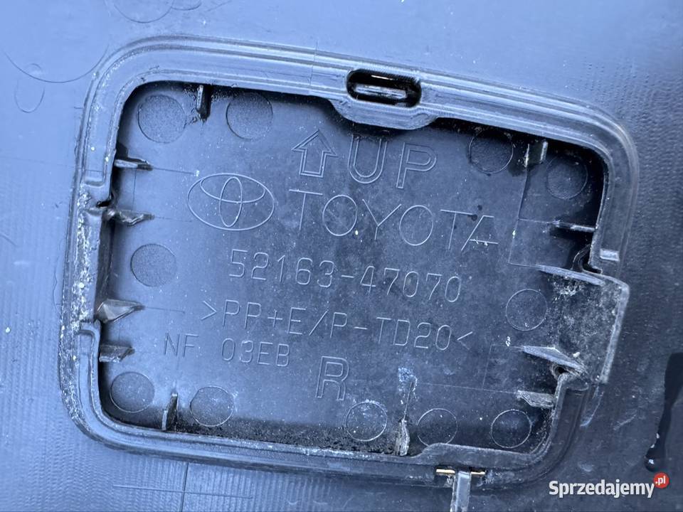 Spoiler dół dyfuzor zderzaka tył Toyota prius Międzychód