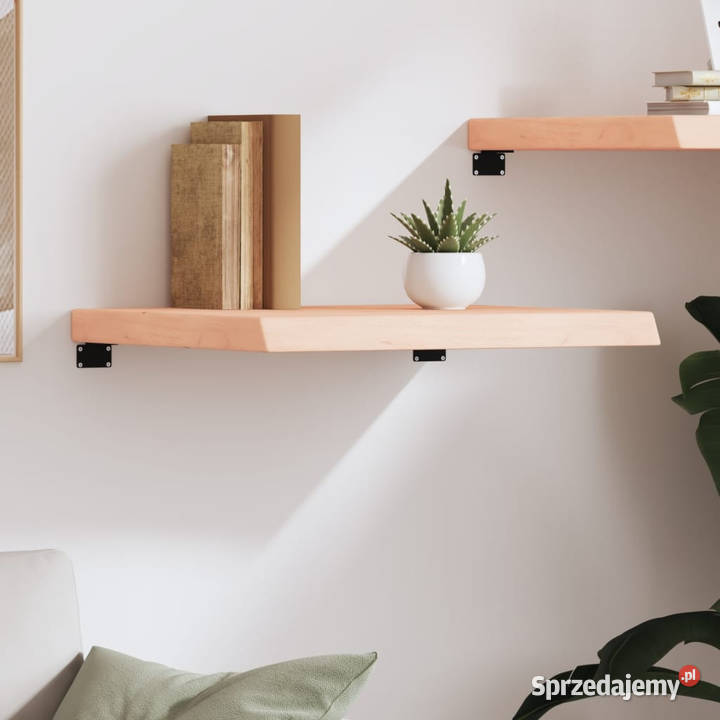 Półka 60x50x26 surowe lite drewno dębowe Warszawa