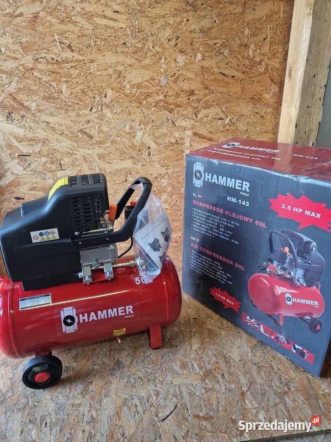 Kompresor olejowy Hammer Tools HM143 wielkopolskie sprzedam