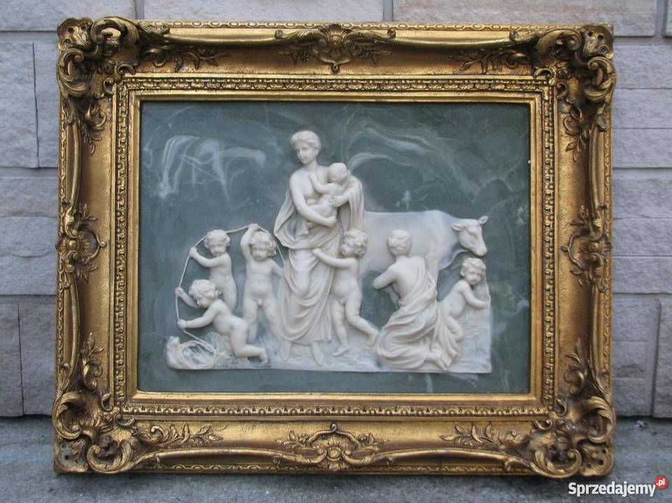 OBRAZ alabaster anioly MORY DUŻY ALABASTROWY Kraków