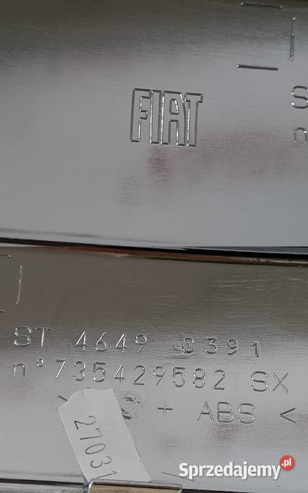 FIAT 500 LISTWA OZDOBNA CHROM ZDERZAKA LEWY Pleszew