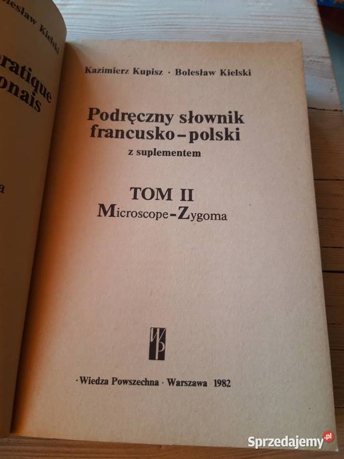 Podręczny słownik francusko polski 1982 Bielsko-Biała