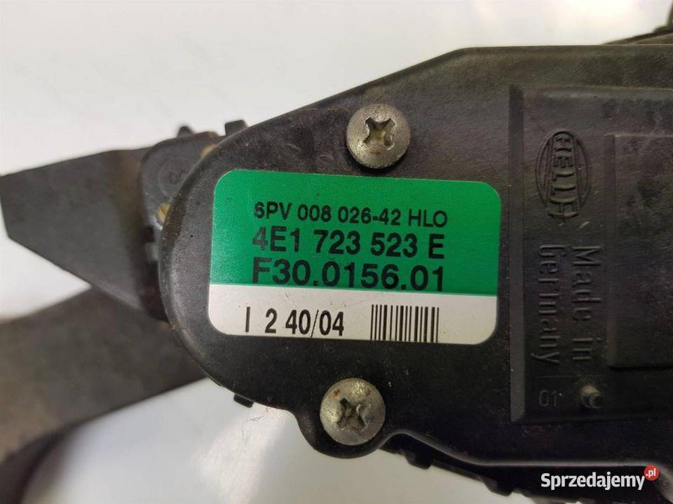 PEDAŁ AUDI A8 D3 4E1723523E osobowe Pozostałe kujawsko-pomorskie Lipno