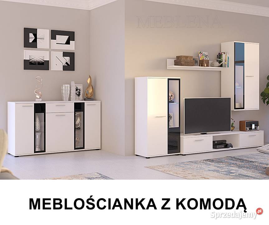 meblościanka SL dąb sonoma Komplety mebli Ruda Śląska