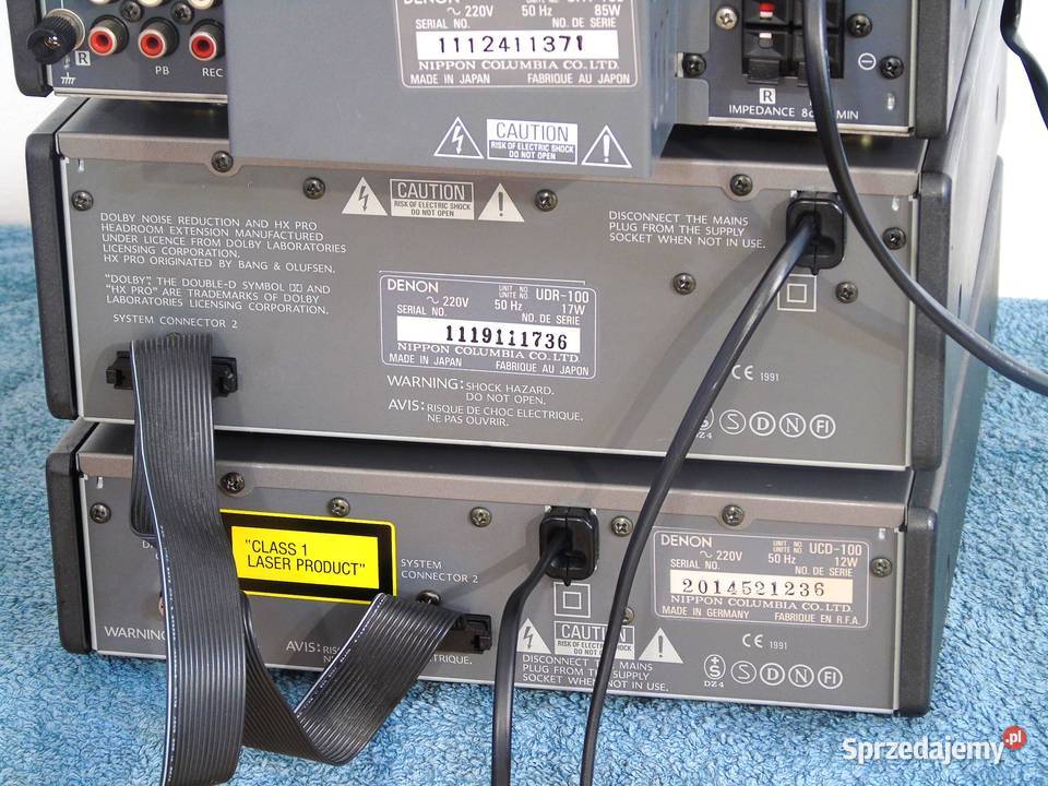 Wieża Denon pilot Wzmacniacz Radio CD Mag AUX Wieże i miniwieże Jasło