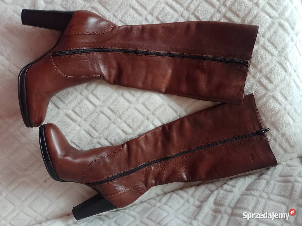 41 Real Leather Skórzane Kozaki z Madrytu Top Kraków