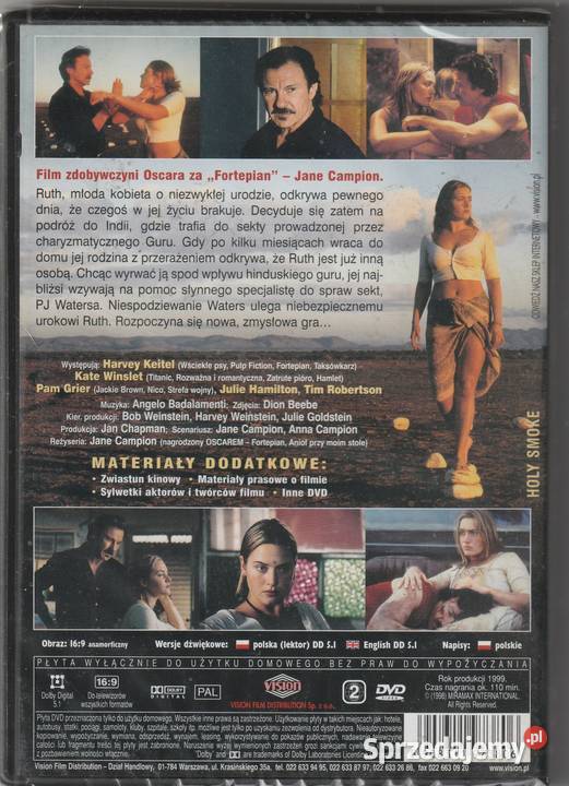 Święty dym Harvey Keitel Kate Winslet DVD DVD mazowieckie Pruszków
