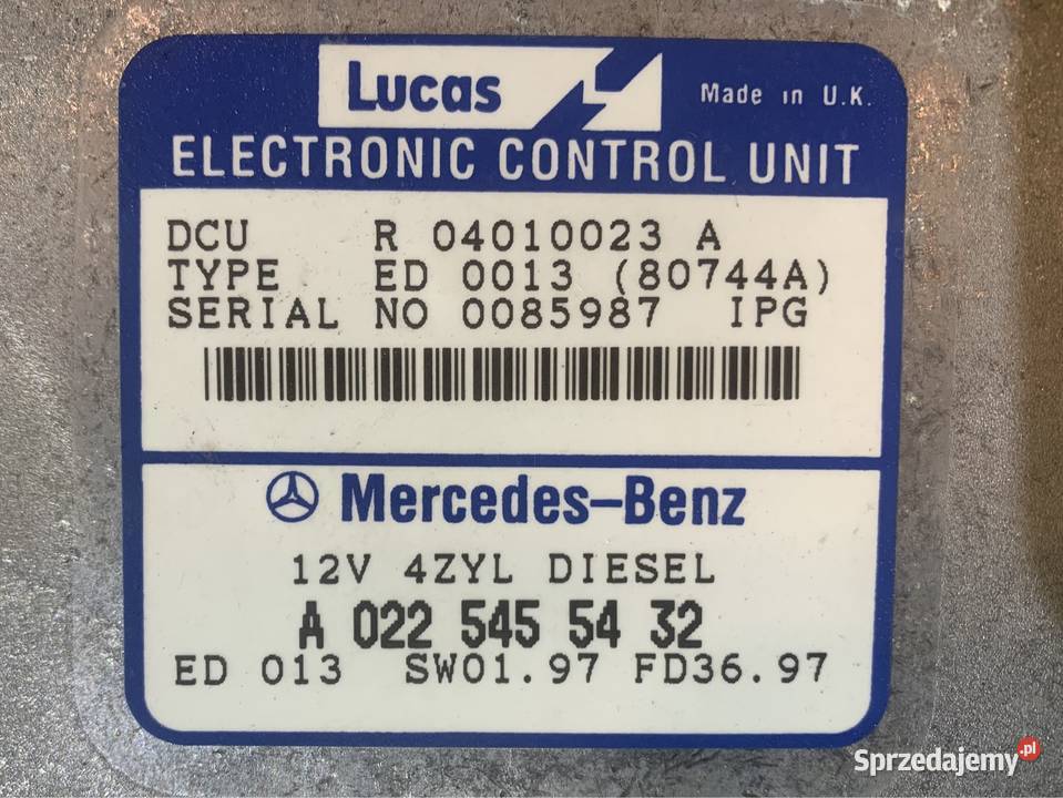 A0225455432 komputer sterownik mercedes c w202 Szczecin