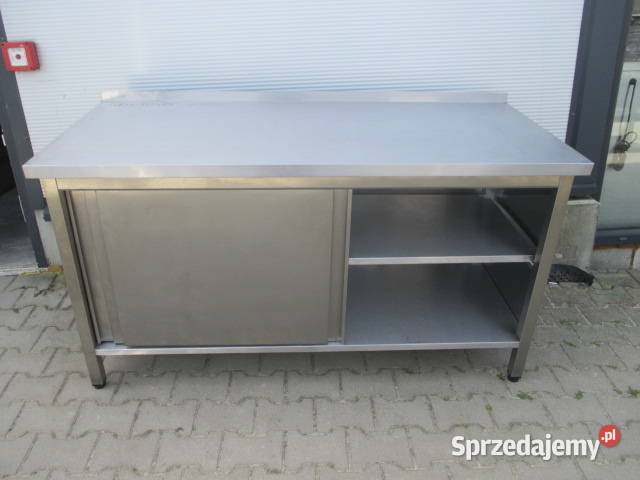 Stół Drzwi Suwane z 2 Półkami 160x70x85 Ostrów Wielkopolski sprzedam