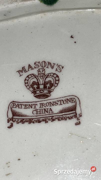 Patera MASONS Unikat MASONS Patent Ironstone Gdańsk sprzedam