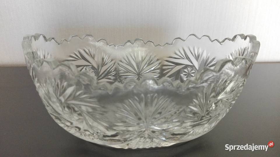 Gondolka stare szkło PRL huta Hortensja podlaskie