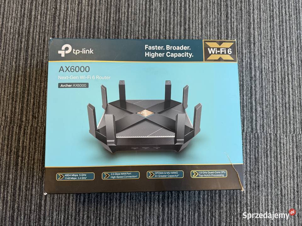 Router TPLink Archer AX6000 WiFi 6 stan router Wrocław