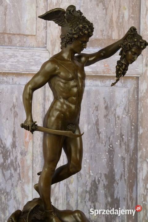 PERSEUSZ I MEDUZA Perseusz Meduza figura z brązu Kraków