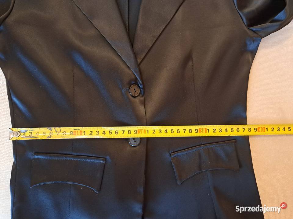 Żakiet czarny błyszczący cienki Brzesko sprzedam
