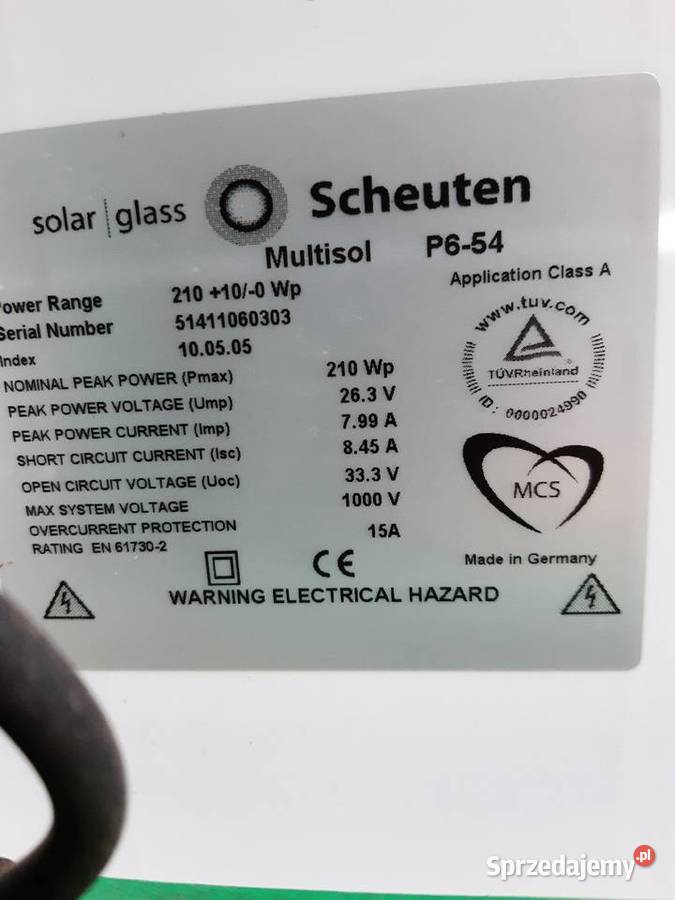 Panele fotowoltaiczne 210watt 46 inwerter Poniatowa