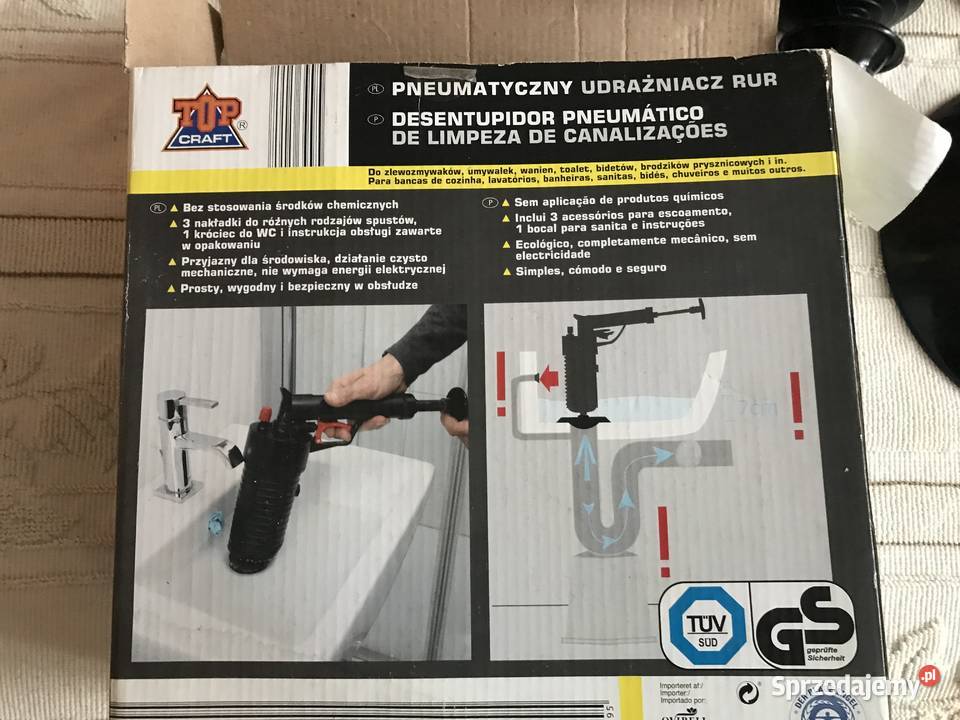 Pneumatyczny udrażniacz rur TOPCraft Zbąszynek