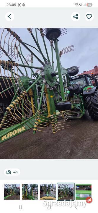 Zgrabiarka krone swadro tc 760 wielkopolskie Kościelec