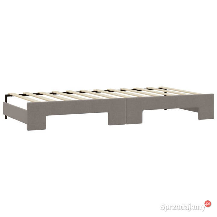 Sofa rozsuwana z szufladami taupe tkanina 80x200 Warszawa