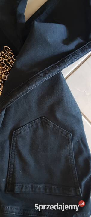 Denim spodnie dżinsy elastyczne damskie czarny Kielce