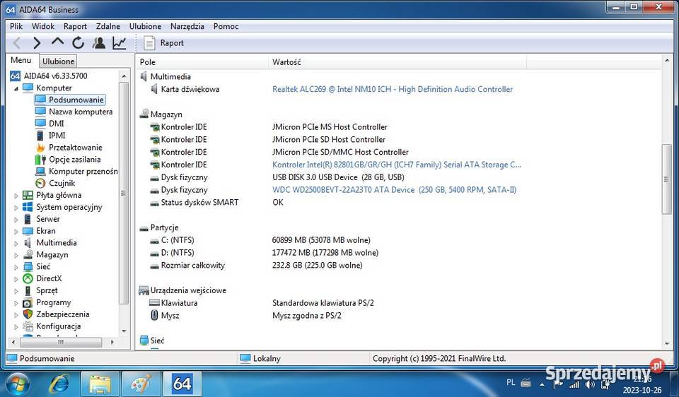 Netbook SONY Vaio PCG21313MTorba Doinwestowany kujawsko-pomorskie Włocławek
